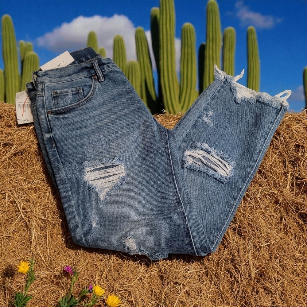 PacSun Classic Blue Denim Jeans 24" Waist - Picture 3 of 11